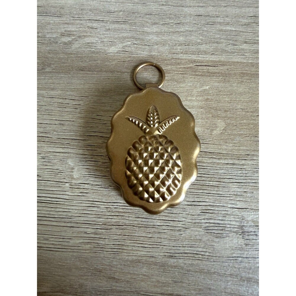Williams Sonoma Vintage Mini Copper Butter Mold Ornament/Decor Pineapple Sh25